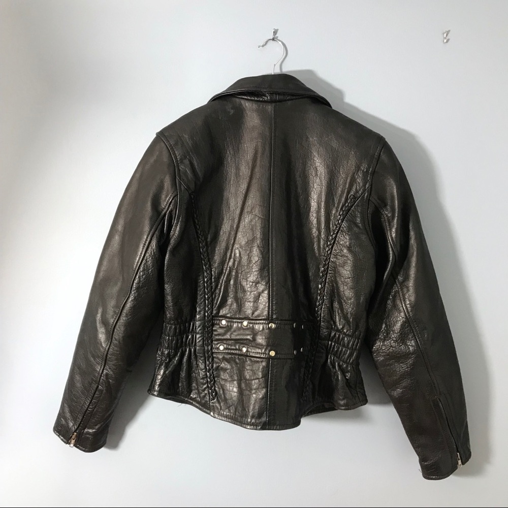 NWOT Leather Moto Jacket - Picture 7 of 8